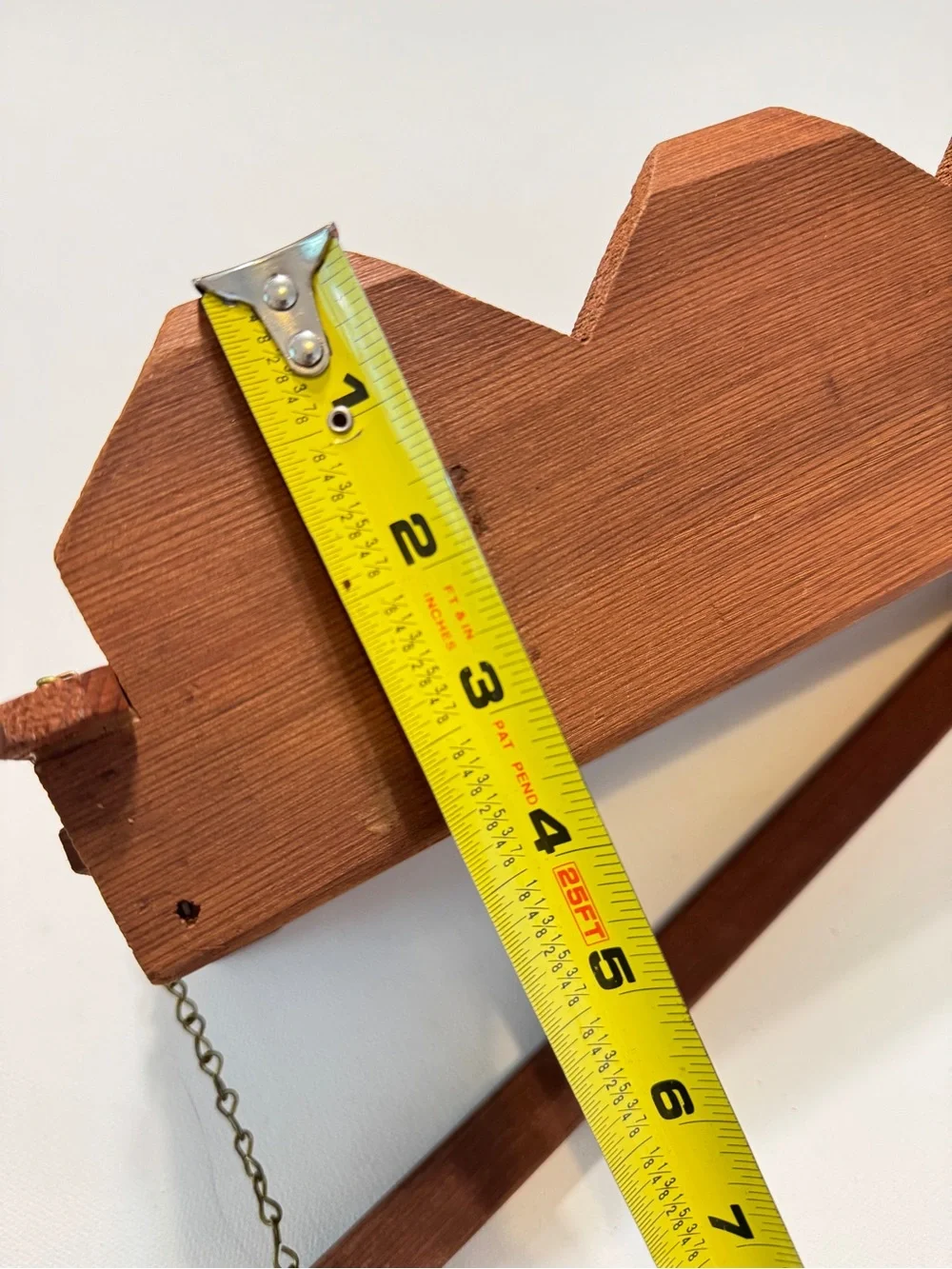 Handcrafted Vintage Wooden Doll Hanging Swing 11.5